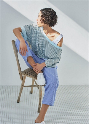 Gixy stripe tee Sky Stripes American Vintage 